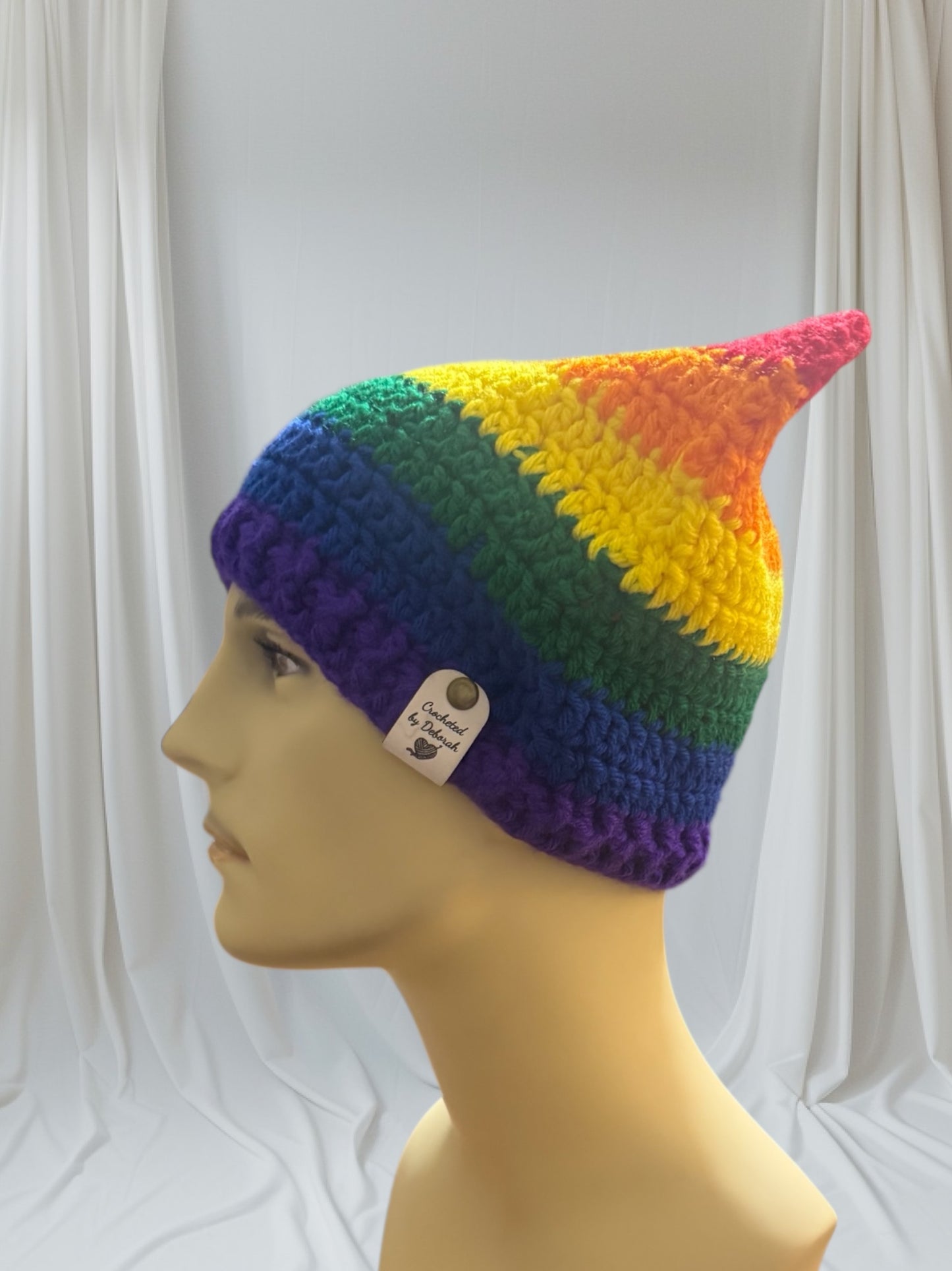 Kitty Cat Ear Striped Beanie