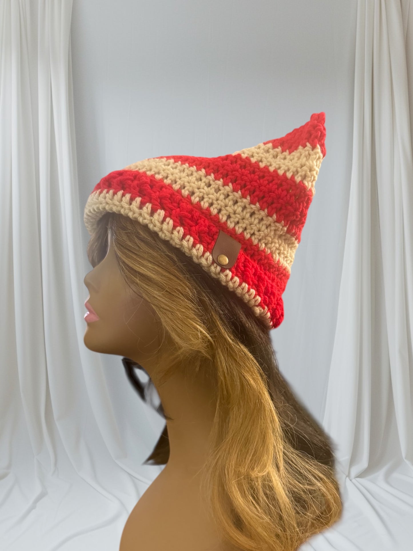 Kitty Cat Ear Striped Beanie