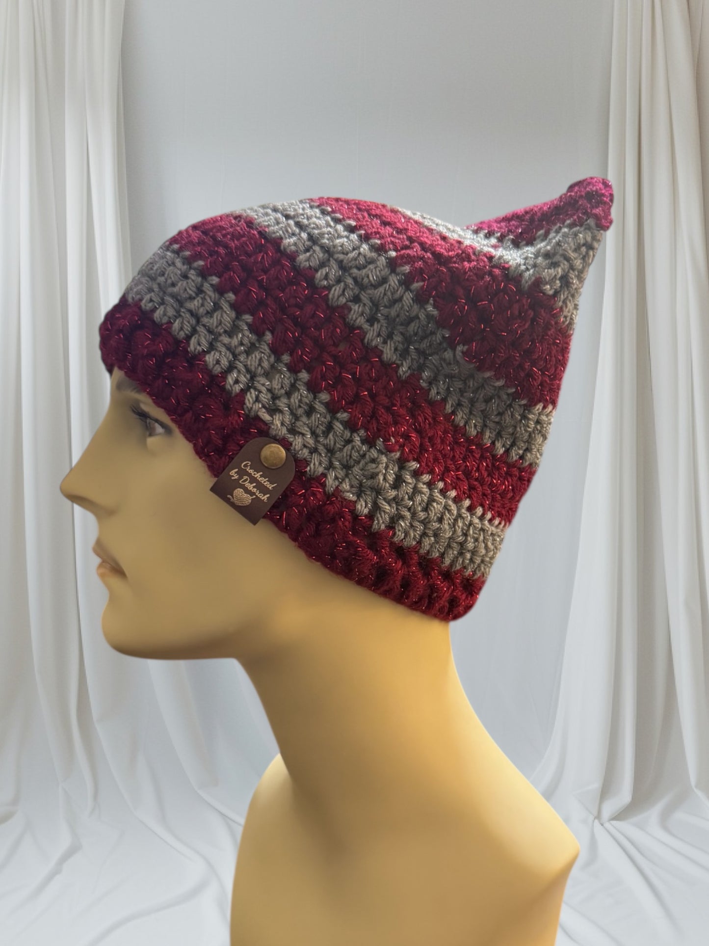 Kitty Cat Ear Striped Beanie