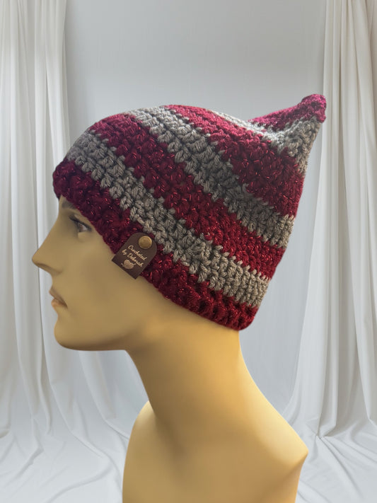 Kitty Cat Ear Striped Beanie