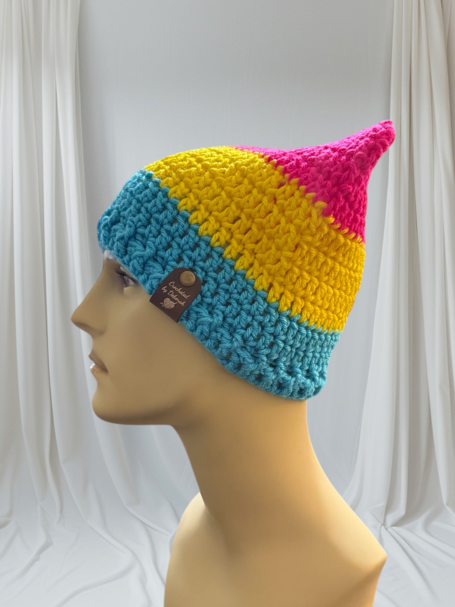 Kitty Cat Ear Striped Beanie