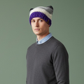 Kitty Cat Ear Striped Beanie