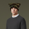 Kitty Cat Ear Striped Beanie