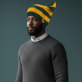 Kitty Cat Ear Striped Beanie