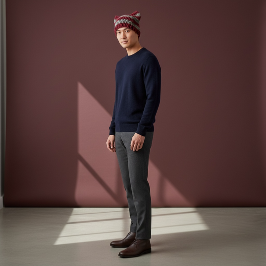 Kitty Cat Ear Striped Beanie