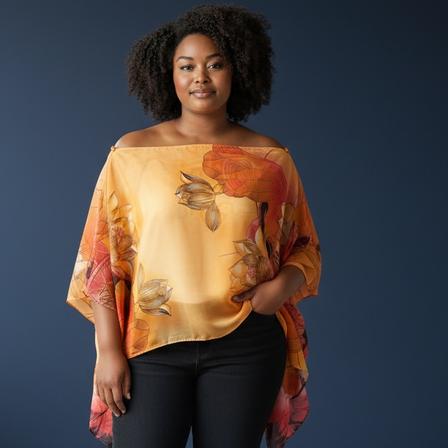 Silk Scarf Top